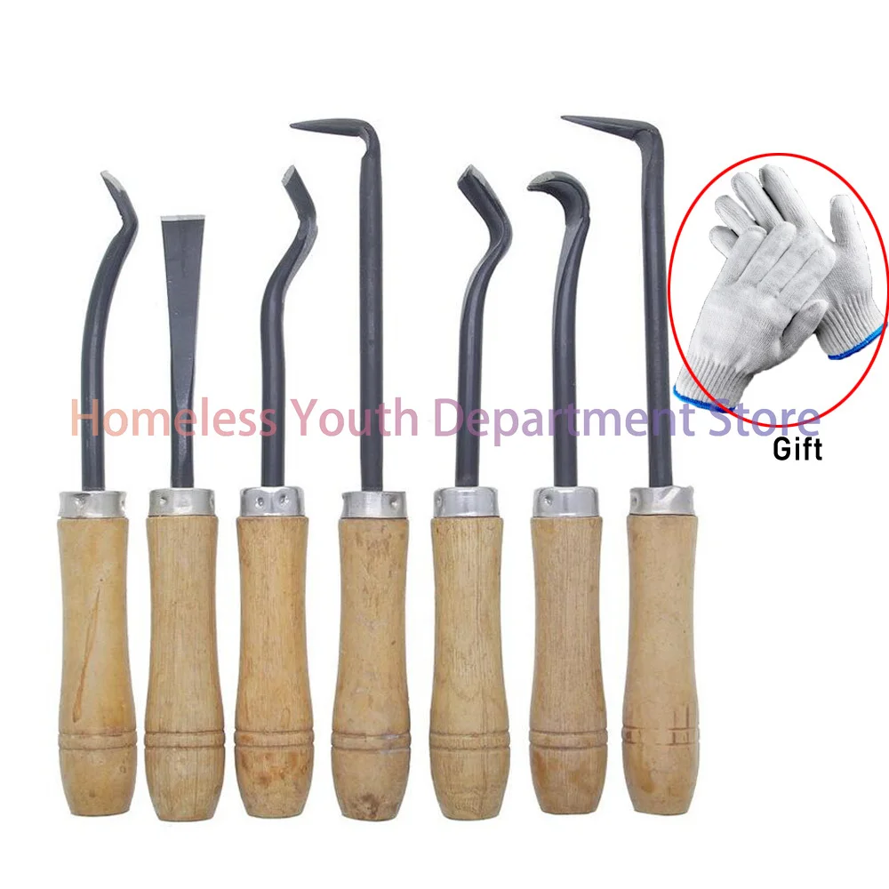 7pcs/set Bonsai Pick Knife Drawing Knife Carving Knife Set wood handle Home Garden hand Tools with gloves
7pcs/set Bonsai Pick Knife Drawing Knife Carving Knife Set wood handle Home Garden hand Tools with gloves