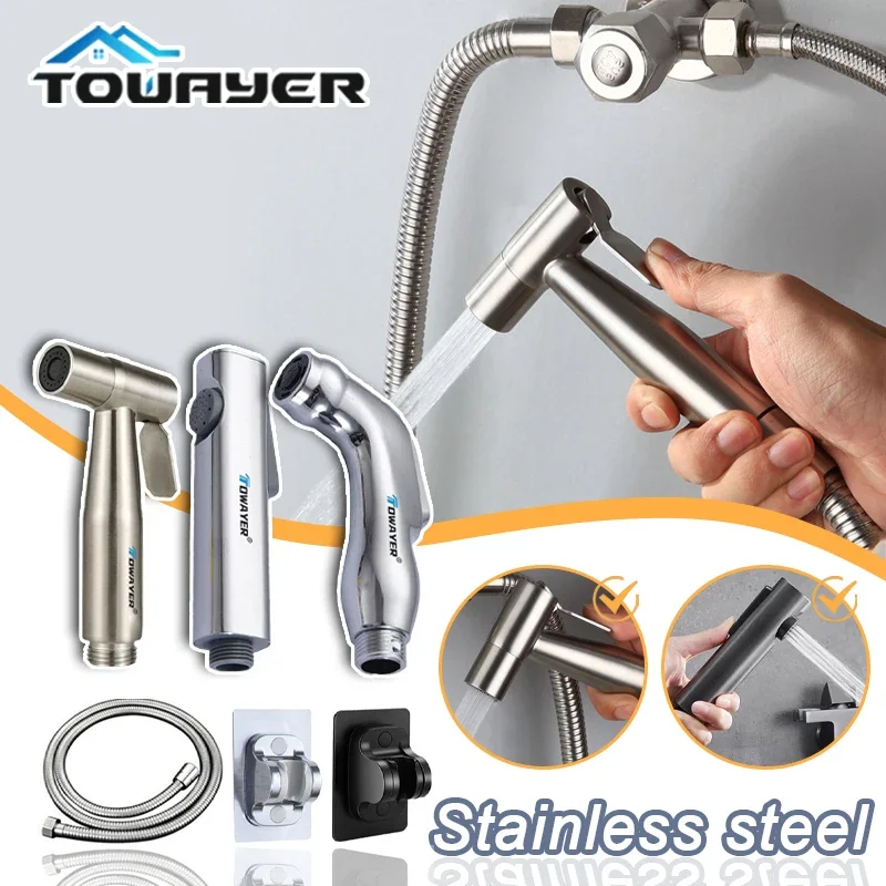 Towayer Handheld Bidet Toilet Sprayer Stainless Steel Protable Bidet Faucet Spray Sprinkler Water Wash Gun Shower Accessories
Towayer Handheld Bidet Toilet Sprayer Stainless Steel Protable Bidet Faucet Spray Sprinkler Water Wash Gun Shower Accessories