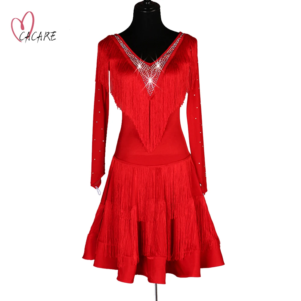 CACARE Latin Dance Dress for Women Latin Dress Fringe Salsa Latin Dance Competition Dresses Tassels D0633 Customize
CACARE Latin Dance Dress for Women Latin Dress Fringe Salsa Latin Dance Competition Dresses Tassels D0633 Customize