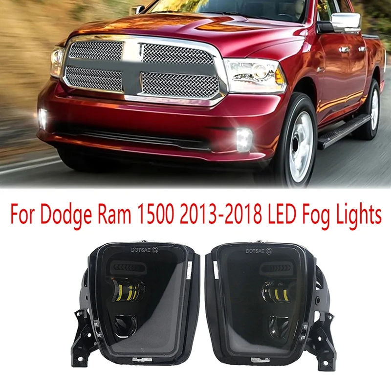 For Dodge Ram 1500 2013-2018 LED Fog Lights White DRL Bumper Driving Lamps Waterproof Car Accessories 12V
For Dodge Ram 1500 2013-2018 LED Fog Lights White DRL Bumper Driving Lamps Waterproof Car Accessories 12V