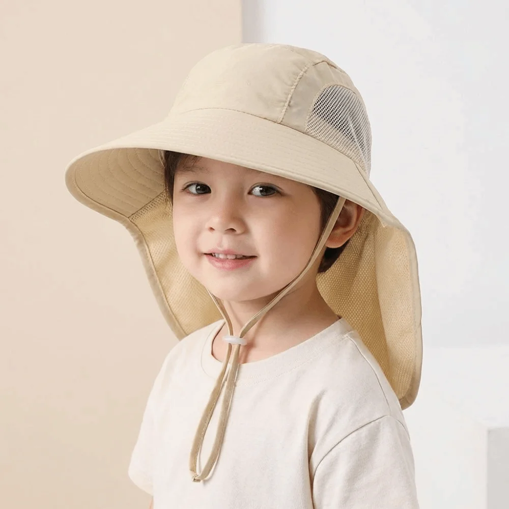 Casual Solid Color Children Bucket Hat Wide Brim Visor Cap Sunscreen Cap Hiking Cap Drawstring Summer Sun Hat Baby
Casual Solid Color Children Bucket Hat Wide Brim Visor Cap Sunscreen Cap Hiking Cap Drawstring Summer Sun Hat Baby