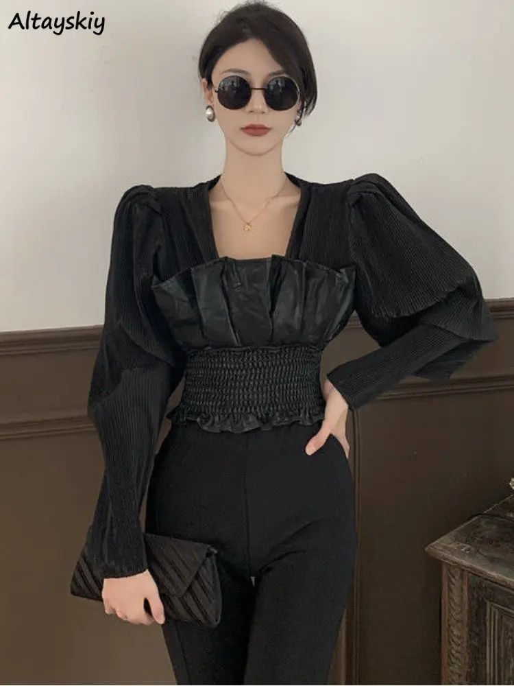 Vintage Blouses Women Personality Crop Party Design Fashion Blusas Tops Streetwear Ladies Korean Style Leisure All-match Autumn
Vintage Blouses Women Personality Crop Party Design Fashion Blusas Tops Streetwear Ladies Korean Style Leisure All-match Autumn