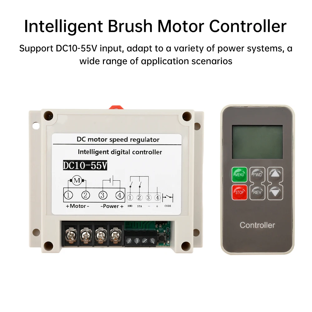 DC10-55V 30A Brush Motor Controller Speed Regulator Ammeter Voltmeter Tachometer Display With Remote Switch Power Supply
DC10-55V 30A Brush Motor Controller Speed Regulator Ammeter Voltmeter Tachometer Display With Remote Switch Power Supply