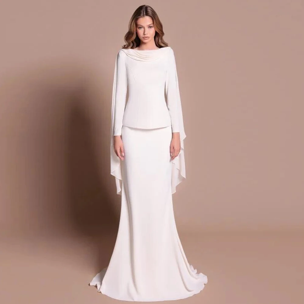 Элегантное вечернее платье из двух частей, на заказ, с длинными рукавами, расшитое бисером, с открытой спиной, для гостей на свадьбу, белое шифоновое, для торжественных мероприятий
Элегантное вечернее платье из двух частей, на заказ, с длинными рукавами, расшитое бисером, с открытой спиной, для гостей на свадьбу, белое шифоновое, для торжественных мероприятий