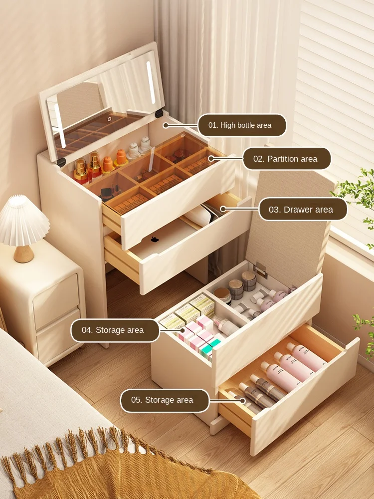 k3 Solid Wood Dresser Small Cream Style Makeup Table Bedroom Modern Minimalist
k3 Solid Wood Dresser Small Cream Style Makeup Table Bedroom Modern Minimalist