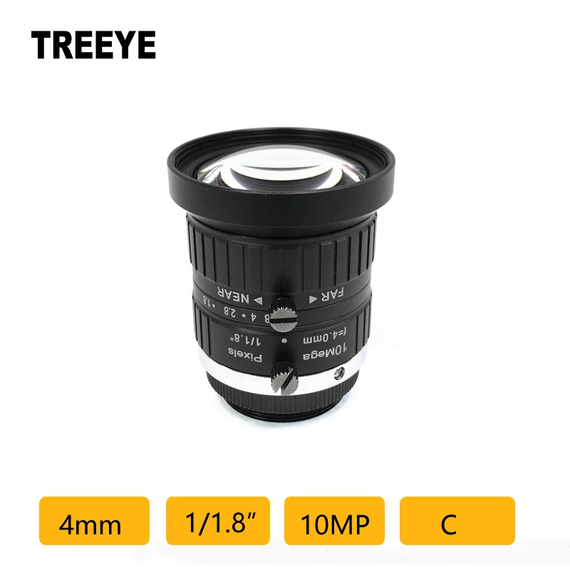 HD 4K 10MP 4MM C Lens 1/1.8" CCTV Lens C Mount F1.6 FA Industrial Video Security Camera Lens HD CCTV Accessories
HD 4K 10MP 4MM C Lens 1/1.8" CCTV Lens C Mount F1.6 FA Industrial Video Security Camera Lens HD CCTV Accessories