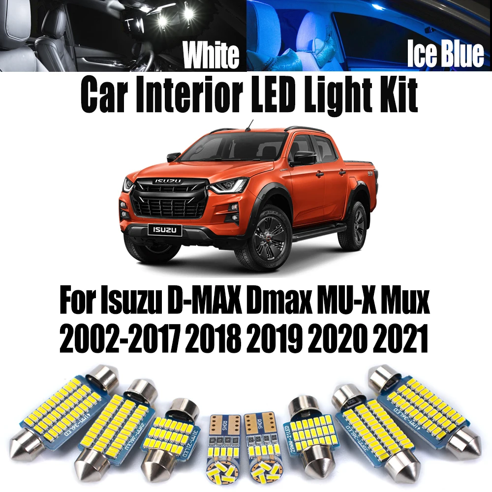 Canbus For Isuzu D-MAX Dmax MU-X Mux 2002- 2017 2018 2019 2020 2021 Car License Plate Bulbs LED Interior Ceiling Trunk Light Kit
Canbus For Isuzu D-MAX Dmax MU-X Mux 2002- 2017 2018 2019 2020 2021 Car License Plate Bulbs LED Interior Ceiling Trunk Light Kit