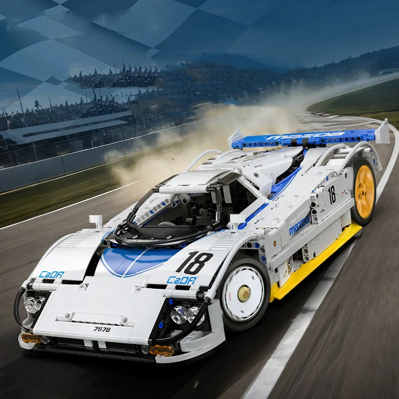 Technical 24gHZ Remote Control Supercar Block 1:10 Scale 787B Rotary Wankel Engine Car Vehicle Japan Lemans Racing Brick RC Toys
Technical 24gHZ Remote Control Supercar Block 1:10 Scale 787B Rotary Wankel Engine Car Vehicle Japan Lemans Racing Brick RC Toys