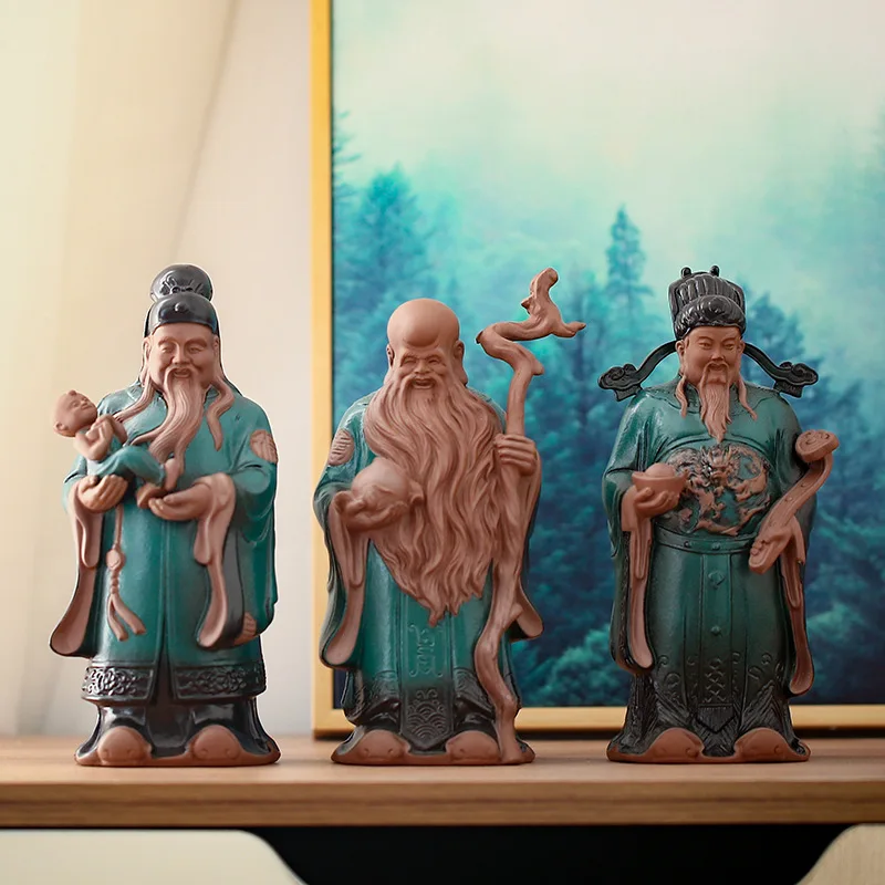 Ceramics Fu Lu Shou Figure Statue -Buddha of God of Wealth-Home Features Living Room, Office Decoration Statues
Ceramics Fu Lu Shou Figure Statue -Buddha of God of Wealth-Home Features Living Room, Office Decoration Statues