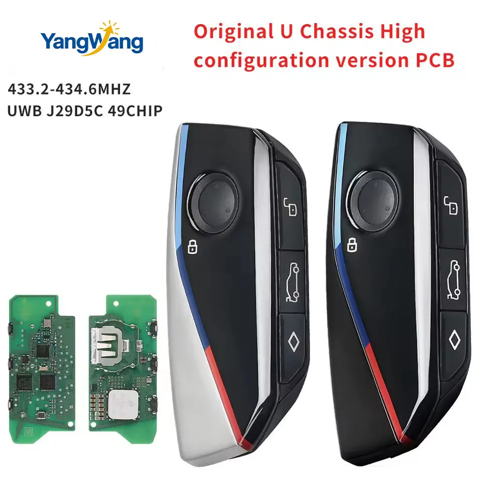 Yang OEM U Chassis PCB IYZBK1 433MHZ UWB J29D5C 49CHIP Car Remote Key For BMW1 2 X1 X2 IX1 1X2 U06 U10 U11 U12 MINI Countryman
Yang OEM U Chassis PCB IYZBK1 433MHZ UWB J29D5C 49CHIP Car Remote Key For BMW1 2 X1 X2 IX1 1X2 U06 U10 U11 U12 MINI Countryman