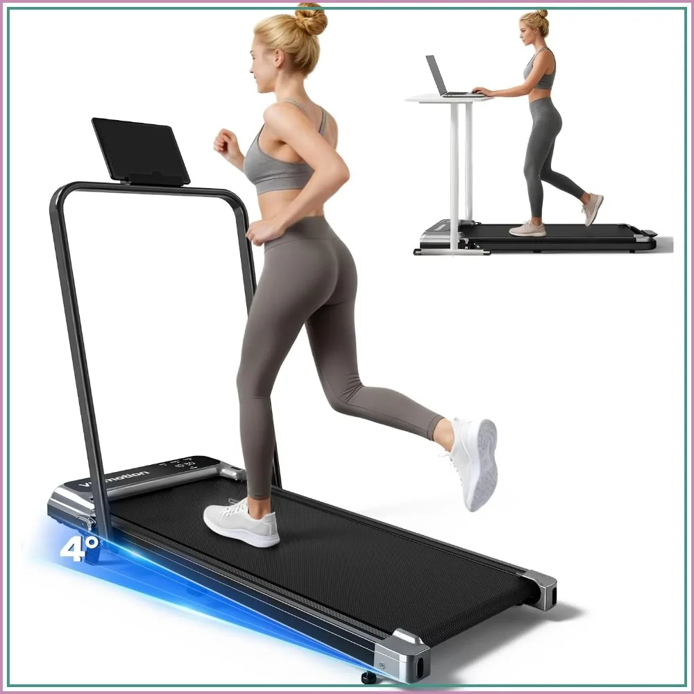Walking Pad Treadmill with Handle Bar, Adjustable Incline, 2.5HP Quiet Motor, 0.6-3.8 MPH Remote Control for Home Office
Walking Pad Treadmill with Handle Bar, Adjustable Incline, 2.5HP Quiet Motor, 0.6-3.8 MPH Remote Control for Home Office