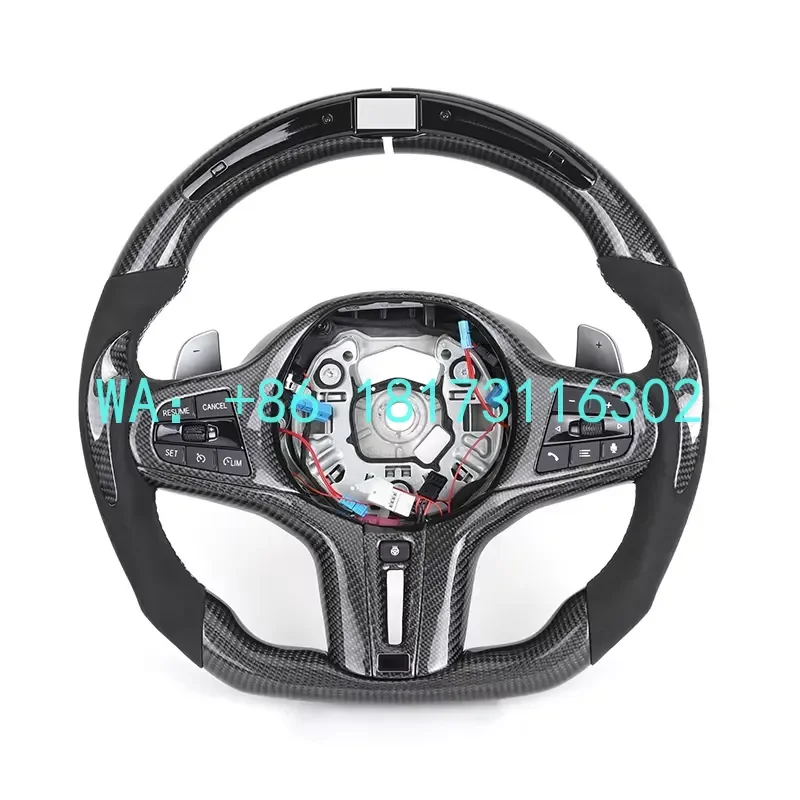 China Plant 2026 Customized Volante Carbon Fiber LED Heated Steering Wheel G01 G02 G05 G06 G20 G22 G26 G27 G30
China Plant 2026 Customized Volante Carbon Fiber LED Heated Steering Wheel G01 G02 G05 G06 G20 G22 G26 G27 G30