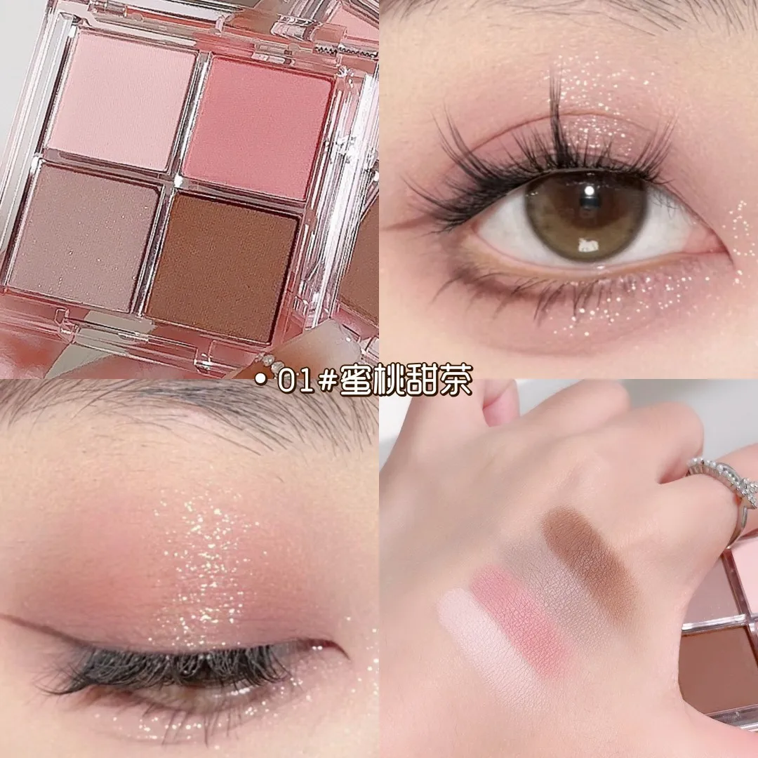 FAMOTY four-color eyeshadow palette for makeup, earth-toned eyeshadow for daily makeup, pearlescent and matte for beginners
FAMOTY four-color eyeshadow palette for makeup, earth-toned eyeshadow for daily makeup, pearlescent and matte for beginners