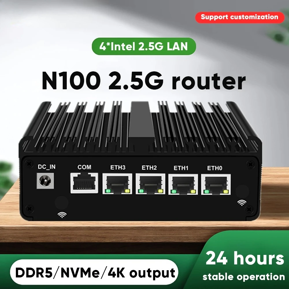 Topton pfSense Firewall Soft Router N150 N100 N5105 4x i226-V 2.5G LAN NVMe Barebone Fanless Mini PC HDMI2.0 DP AES-NI OPNsense
Topton pfSense Firewall Soft Router N150 N100 N5105 4x i226-V 2.5G LAN NVMe Barebone Fanless Mini PC HDMI2.0 DP AES-NI OPNsense