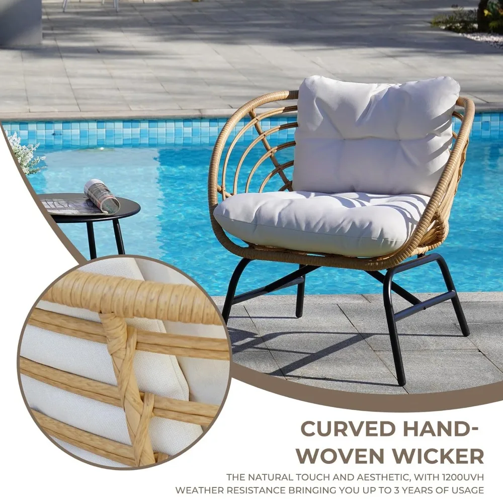 Patio Furniture Set, Outdoor Wicker Patio Conversation Seating Chair with Cushions and Coffee Table, Boho Seating, Customized
Patio Furniture Set, Outdoor Wicker Patio Conversation Seating Chair with Cushions and Coffee Table, Boho Seating, Customized