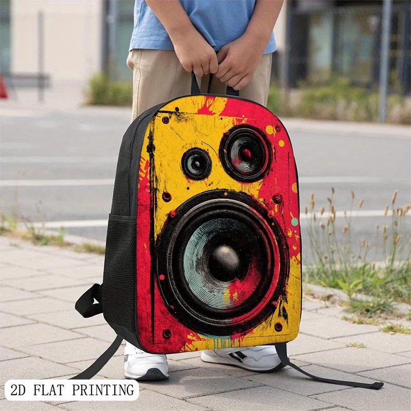 A large-capacity speaker-themed backpack, suitable for teenagers, durable and lightweight schoolbag with speaker pattern
A large-capacity speaker-themed backpack, suitable for teenagers, durable and lightweight schoolbag with speaker pattern
