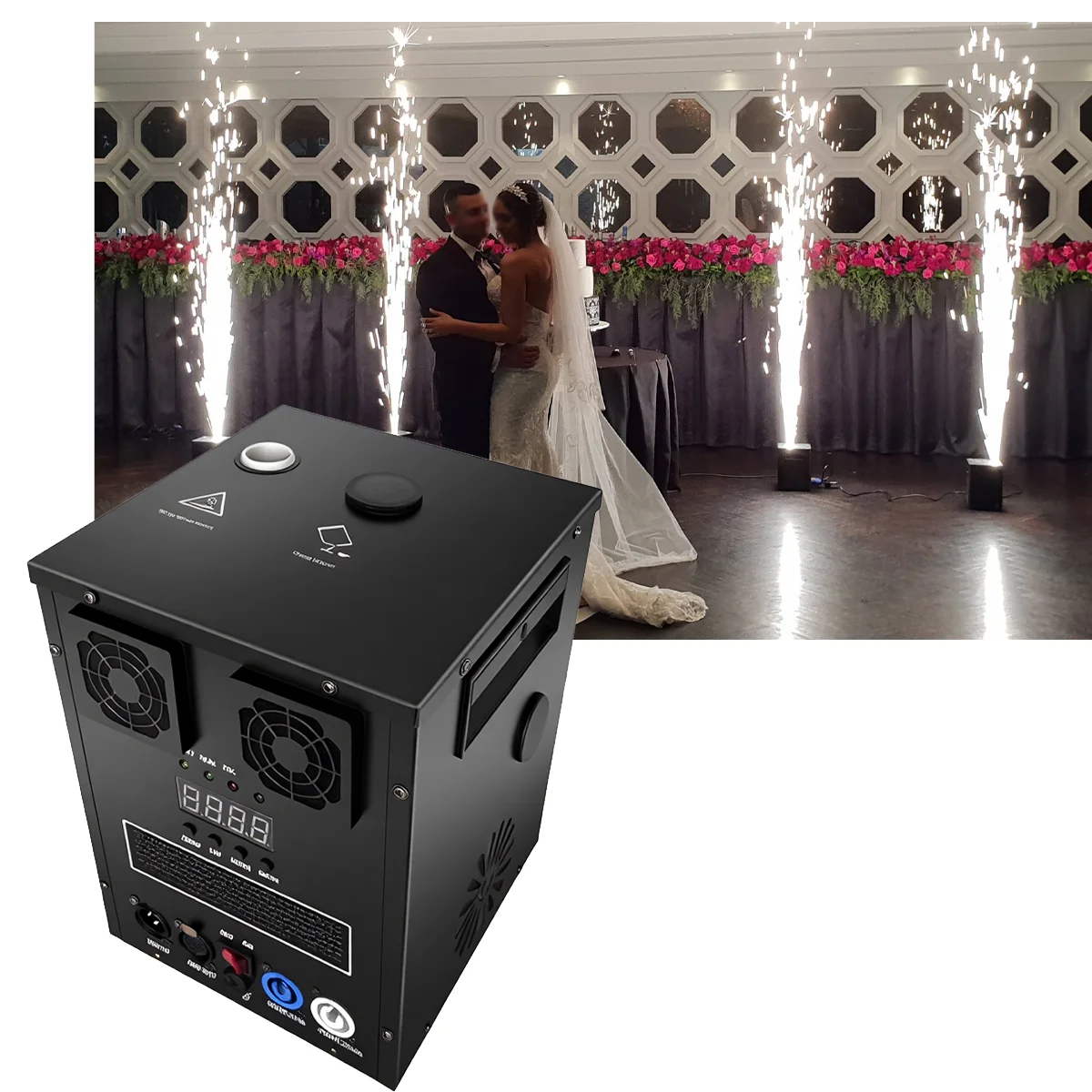 IP33 Safe Spark Machine DMX512 Wireless Remote Control Warm White Special Effects Aluminum Equipment for Wedding DJ Night Show
IP33 Safe Spark Machine DMX512 Wireless Remote Control Warm White Special Effects Aluminum Equipment for Wedding DJ Night Show