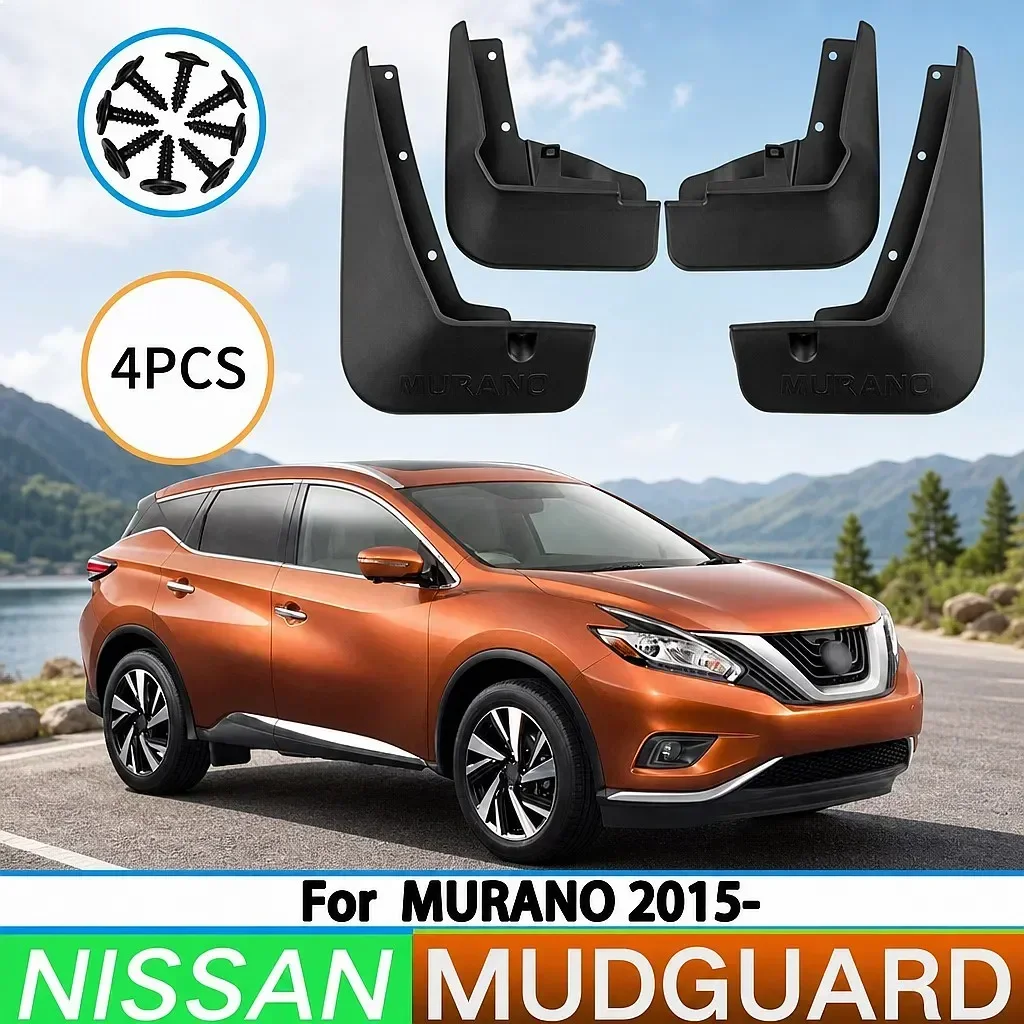 For Nissan Murano 2015-2023 Mudguards Front Rear Splash Guards Car Tire Mud Flaps Accessories
For Nissan Murano 2015-2023 Mudguards Front Rear Splash Guards Car Tire Mud Flaps Accessories