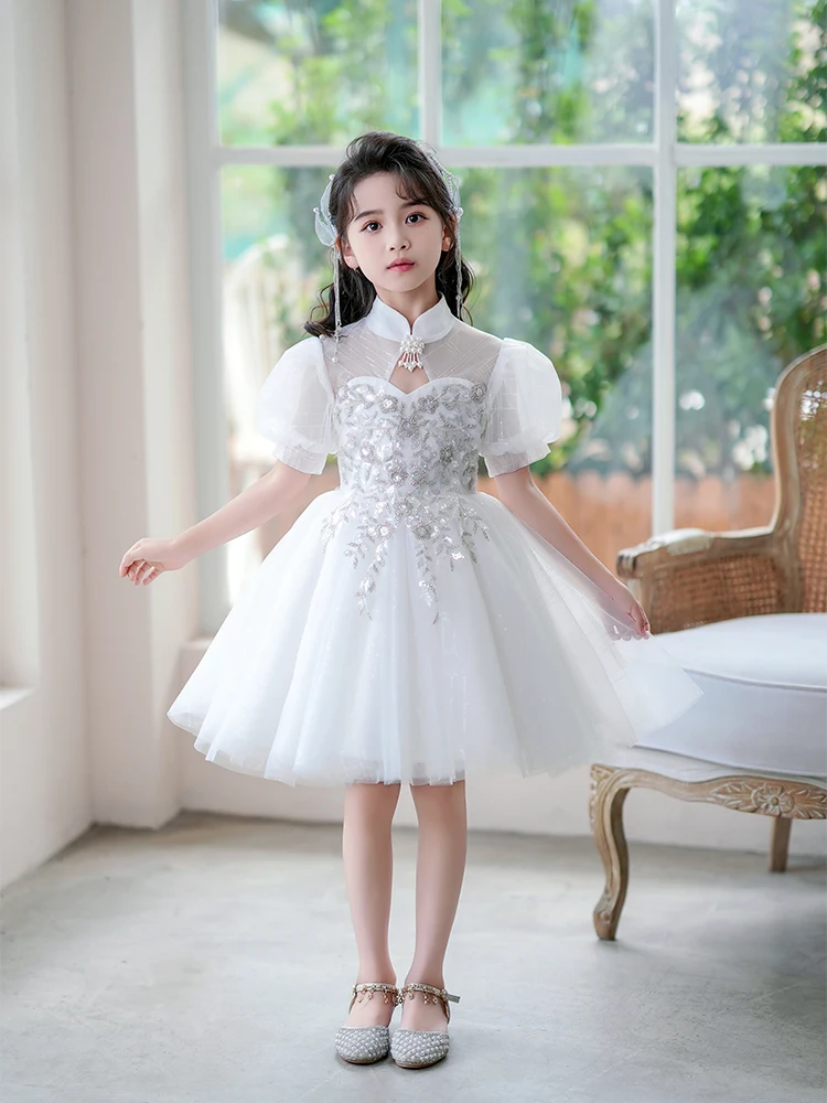 Cute Girl Princess Lace Tulle Short Dress Flower Performance Dresses Kids Dresses for Birthday Party Formal Princess Dress 4-14T
Cute Girl Princess Lace Tulle Short Dress Flower Performance Dresses Kids Dresses for Birthday Party Formal Princess Dress 4-14T