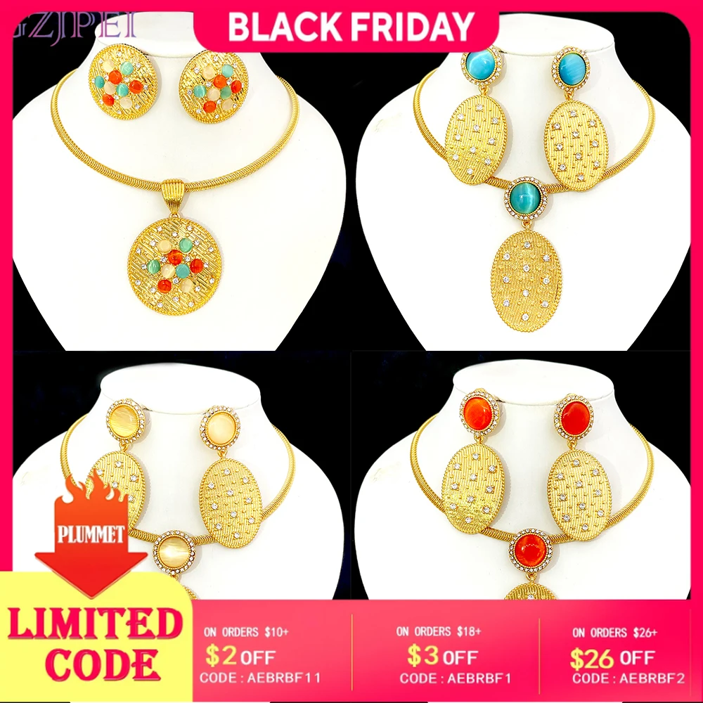 2 Pcs/Set Dubai African Nigeria Bride Wedding Party Jewelry 18K Gold Plated Exaggerate Big Necklace Earrings Set 2025 New
2 Pcs/Set Dubai African Nigeria Bride Wedding Party Jewelry 18K Gold Plated Exaggerate Big Necklace Earrings Set 2025 New
