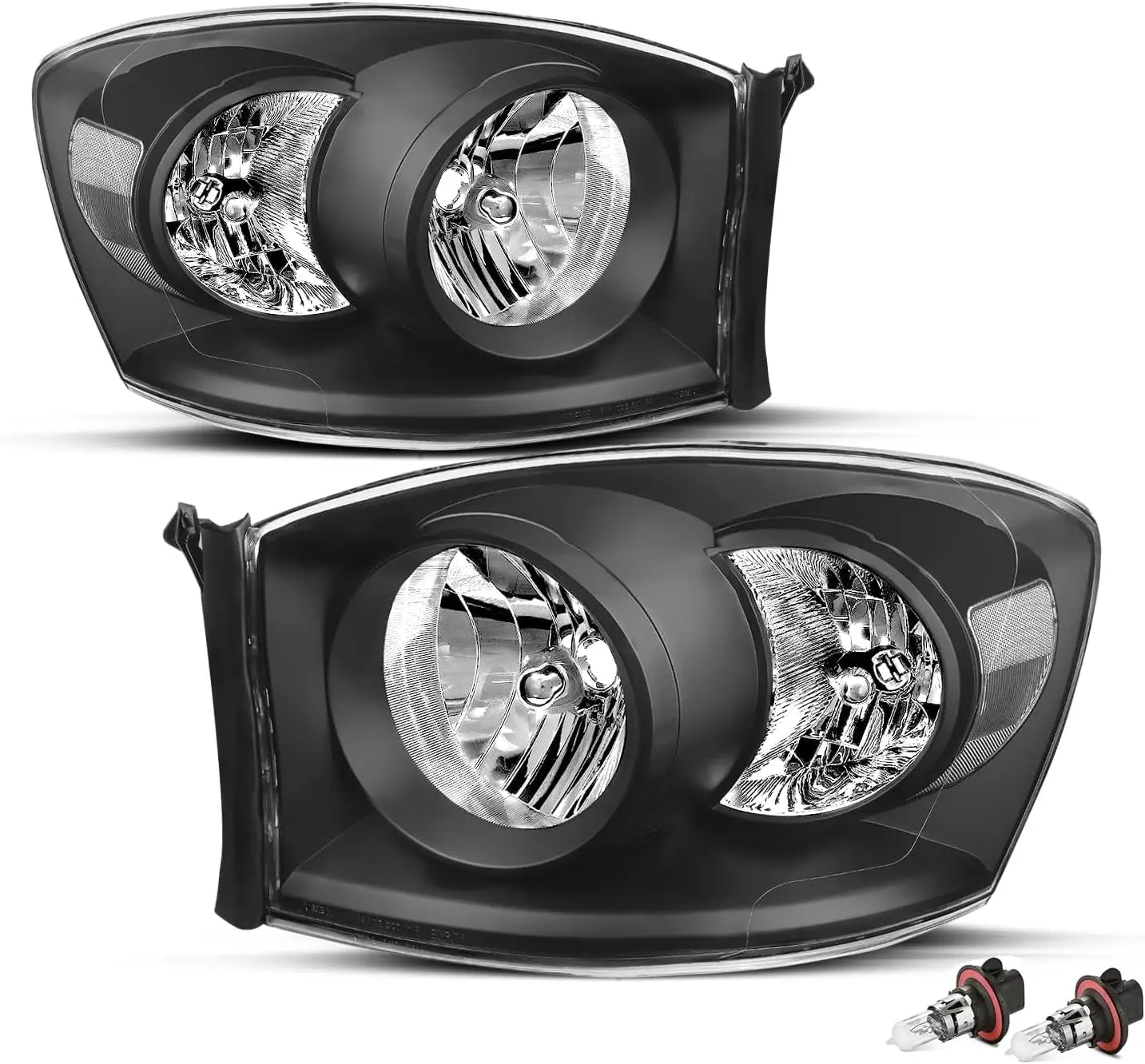 Headlight Assembly Replacement for 2006-2008 Dodge Ram 1500/2006-2009 Dodge Ram 2500 3500 Pickup Driver and Passenger Side Black
Headlight Assembly Replacement for 2006-2008 Dodge Ram 1500/2006-2009 Dodge Ram 2500 3500 Pickup Driver and Passenger Side Black