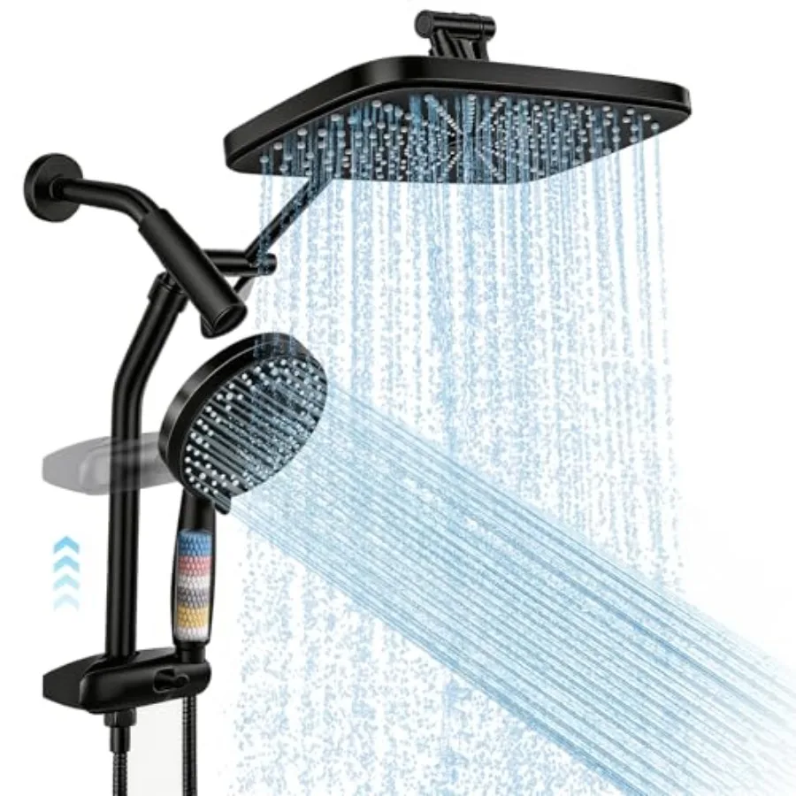Shower Head with Handheld, 12" High Pressure Rain Shower Heads with Filtered Handheld Spray Combo, Showerheads and Hand Held Sh
Shower Head with Handheld, 12" High Pressure Rain Shower Heads with Filtered Handheld Spray Combo, Showerheads and Hand Held Sh