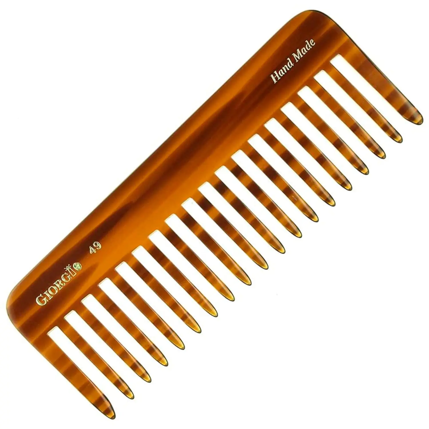 Large 5.75 Inch Wide Tooth Detangling Comb for Thick Curly Wavy Hair - Handmade Cellulose, Saw-Cut, Hand Polished
Large 5.75 Inch Wide Tooth Detangling Comb for Thick Curly Wavy Hair - Handmade Cellulose, Saw-Cut, Hand Polished