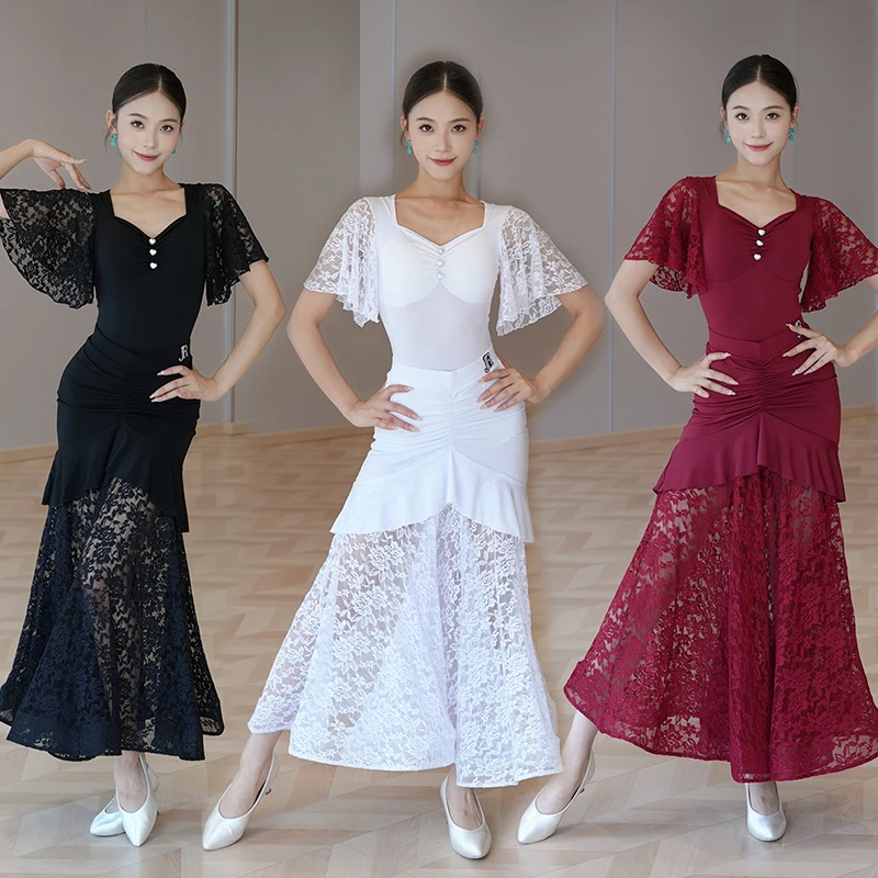 Новинка 2024 года, одежда для бальных танцев, женские кружевные платья, топы для латинских танцев, юбка с рыбьей косточкой, платье для танго, вальса, DNV25040
Новинка 2024 года, одежда для бальных танцев, женские кружевные платья, топы для латинских танцев, юбка с рыбьей косточкой, платье для танго, вальса, DNV25040