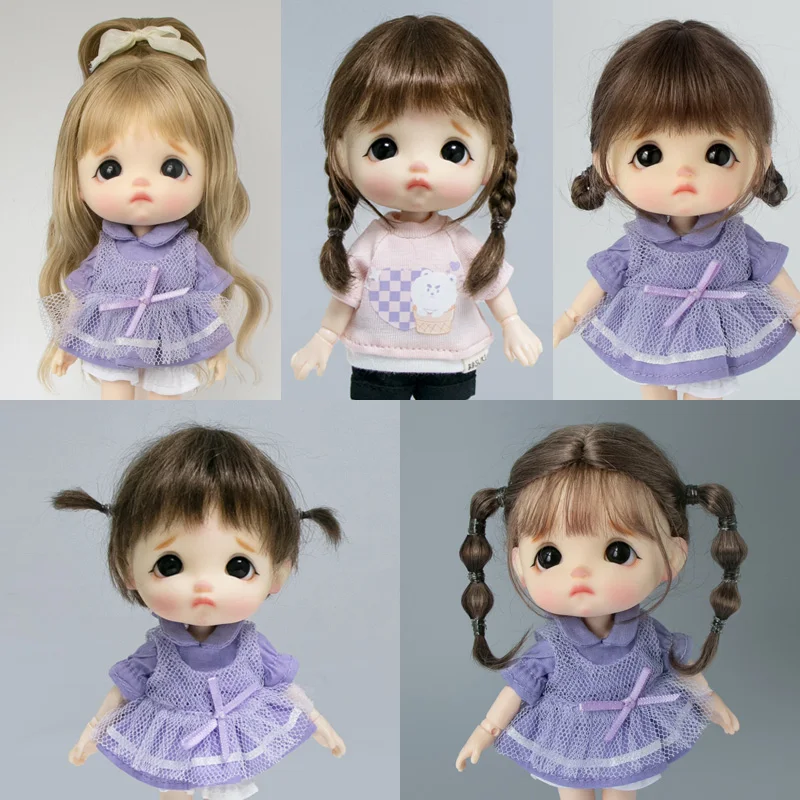 1/8BJD парик челки двойной конский хвост косы вьющийся мягкий мохеровый парик Подходит для Ob11, 1/12bjd кукла с длинными волосами Аксессуары 5-6 дюймов
1/8BJD парик челки двойной конский хвост косы вьющийся мягкий мохеровый парик Подходит для Ob11, 1/12bjd кукла с длинными волосами Аксессуары 5-6 дюймов