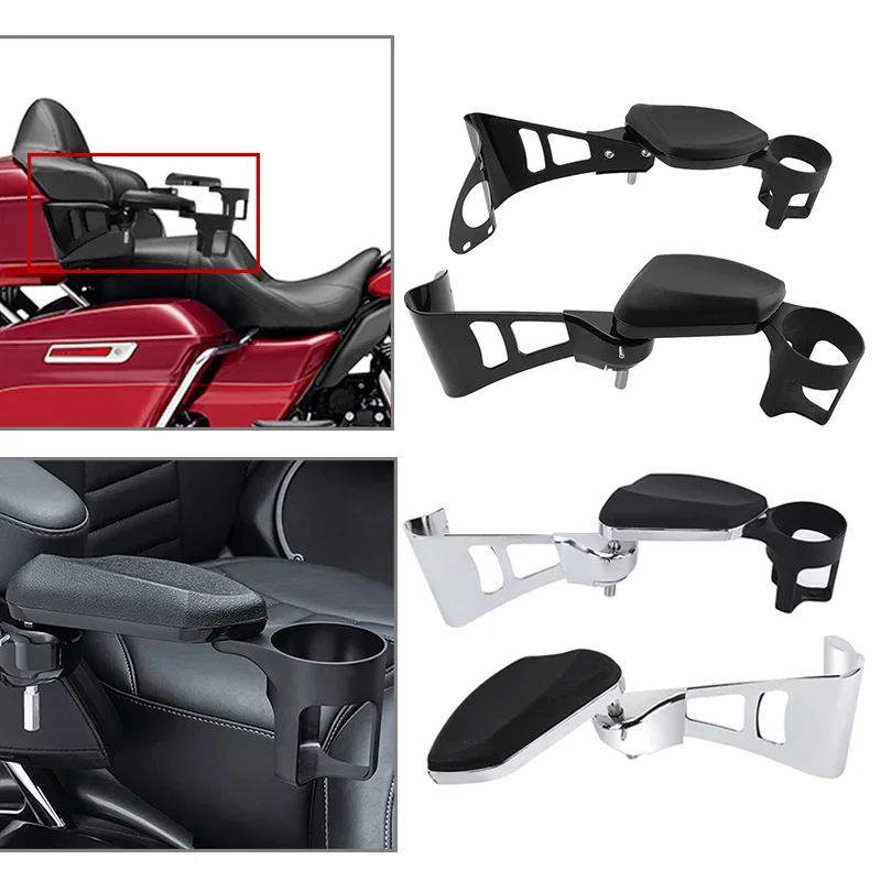 For Harley Touring Electra Road Tri Glide 2024 Motorcycle Black Chrome Armrests Adjustable Cup Holder Bottle Handlebar
For Harley Touring Electra Road Tri Glide 2024 Motorcycle Black Chrome Armrests Adjustable Cup Holder Bottle Handlebar