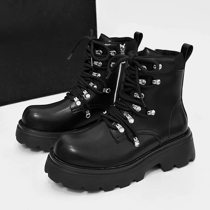2024 New Fashion Boots Men Rivet Punk Style Motorcycle Boots Fashion British Style Outdoor Boots Men Comfortable Casual Shoes
2024 New Fashion Boots Men Rivet Punk Style Motorcycle Boots Fashion British Style Outdoor Boots Men Comfortable Casual Shoes