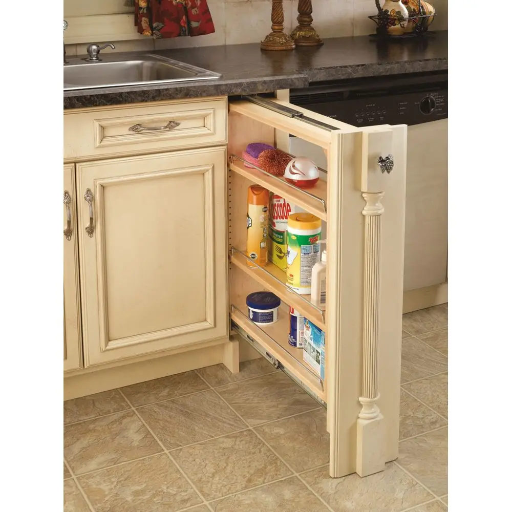 Pullout Shelf Organizer for Base Kitchen or Bathroom Cabinets, Wood Filler Pantry Storage or Spice Rack, Maple, 9 x 23 x 30, 43
Pullout Shelf Organizer for Base Kitchen or Bathroom Cabinets, Wood Filler Pantry Storage or Spice Rack, Maple, 9 x 23 x 30, 43