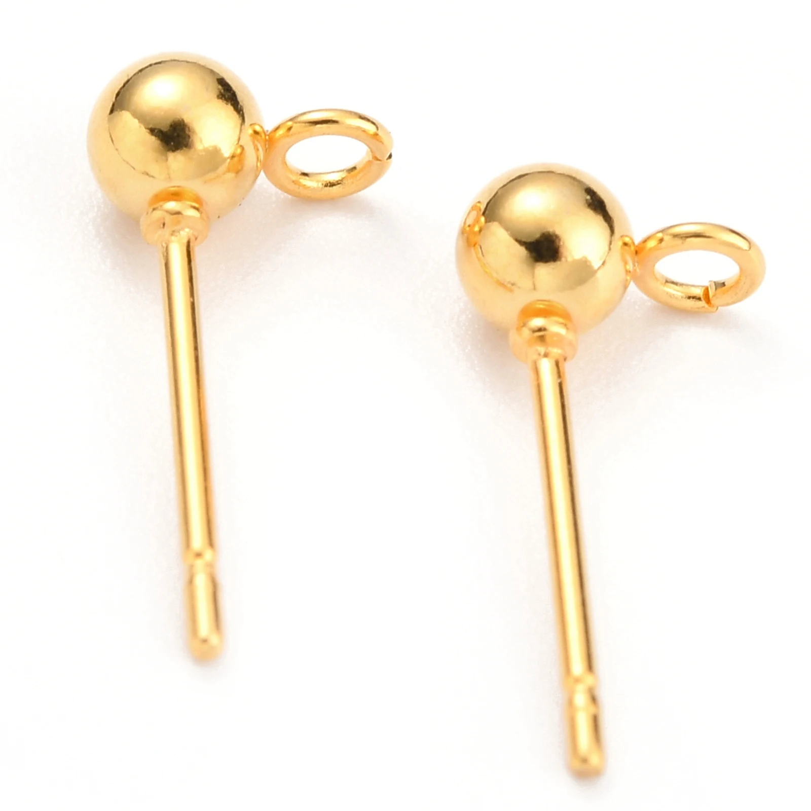 100pcs 304 Stainless Steel Ball Stud Earring Findings with Loop for Women Fashion DIY Jewelry Making Supplies Crafts 15x7x4mm
100pcs 304 Stainless Steel Ball Stud Earring Findings with Loop for Women Fashion DIY Jewelry Making Supplies Crafts 15x7x4mm