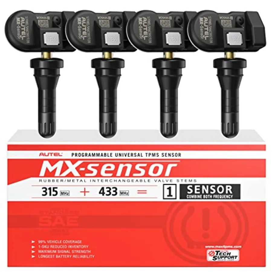 TPMS Sensors MX-Sensor 315MHzand433MHz 2in1 TPMS Sensor Press-in Tire Pressure Monitoring System Sensor Cloneable Wireless Prog
TPMS Sensors MX-Sensor 315MHzand433MHz 2in1 TPMS Sensor Press-in Tire Pressure Monitoring System Sensor Cloneable Wireless Prog