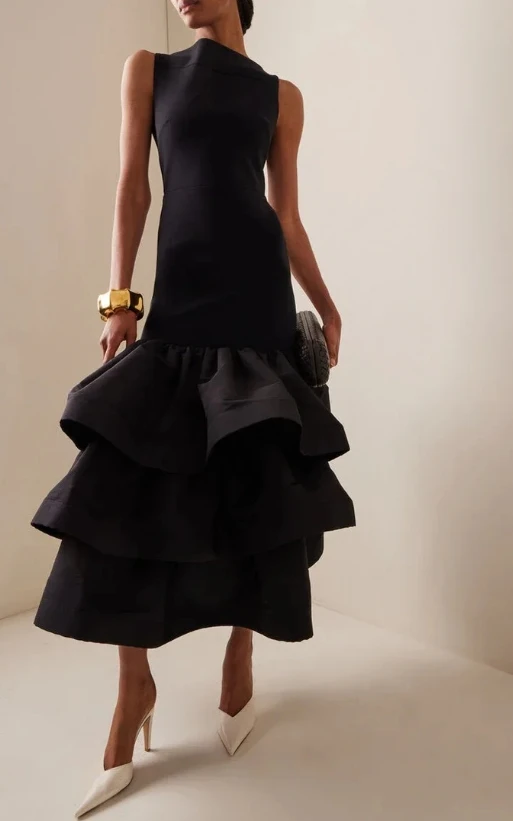 Round Neck Solid Color Sleeveless Pleated Dress for Women's Summer New Style Ruffled Decoration Cake Dress Solid Color Dress
Round Neck Solid Color Sleeveless Pleated Dress for Women's Summer New Style Ruffled Decoration Cake Dress Solid Color Dress
