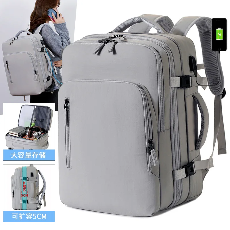 Travel backpack large capacity expandable backpack short-distance business travel luggage bag can put tie rod computer school
Travel backpack large capacity expandable backpack short-distance business travel luggage bag can put tie rod computer school