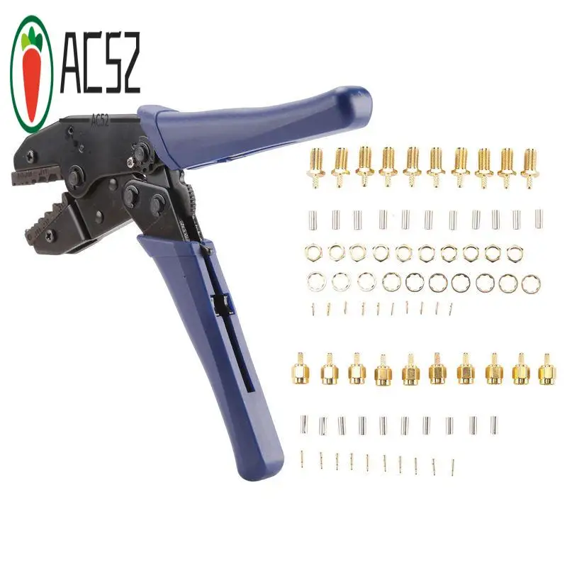 AC52-10Pcs SMA Male And Female Coaxial Connectors And Crimper For SMA-RG174 RG316 Wifi Antenna Extension Cable
AC52-10Pcs SMA Male And Female Coaxial Connectors And Crimper For SMA-RG174 RG316 Wifi Antenna Extension Cable