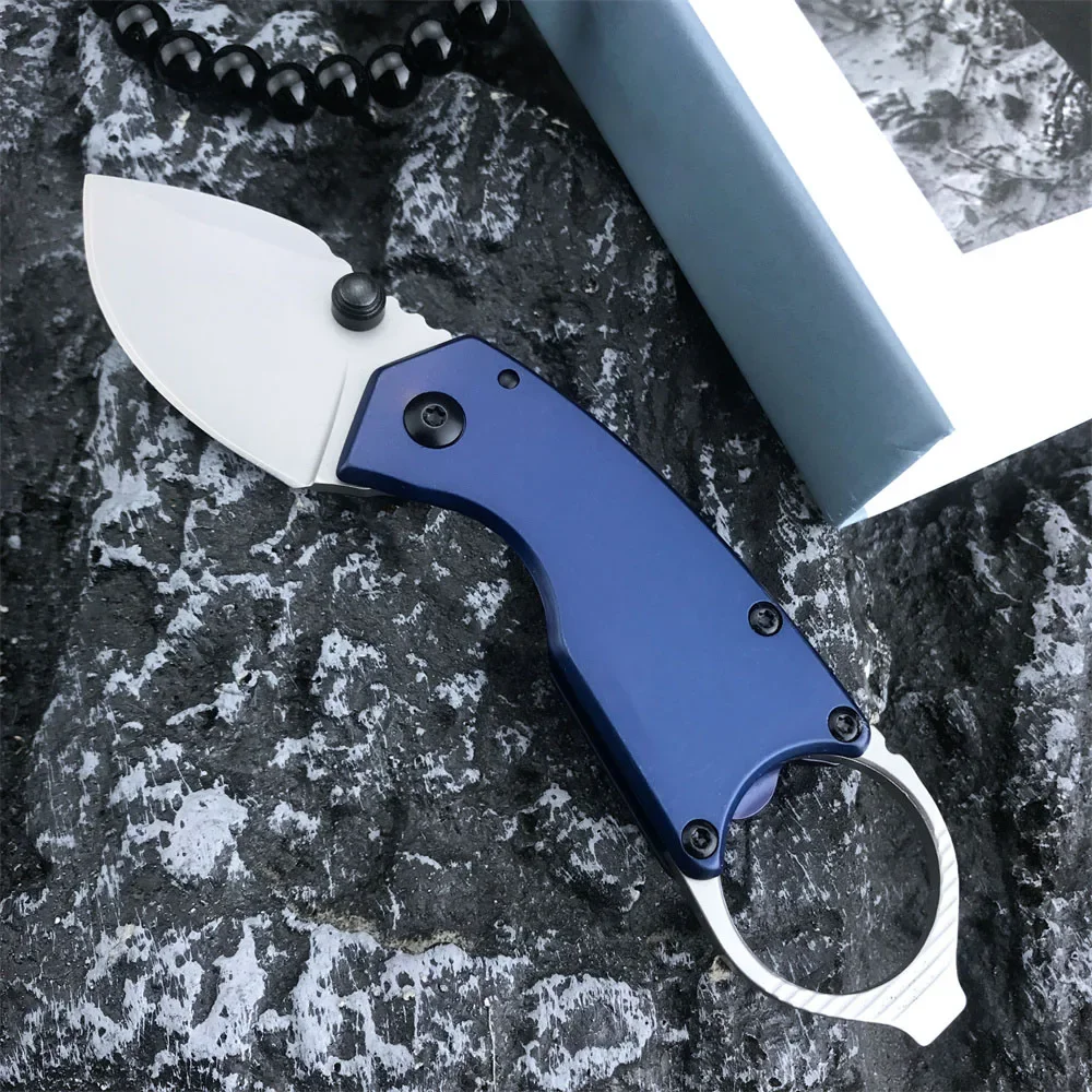 8710 Antic Compact Folding Knife 8Cr13MoV Blade 440C Blue PVD Coated Handle With Ring Pommel Pocket Self-defense Rescue Tool
8710 Antic Compact Folding Knife 8Cr13MoV Blade 440C Blue PVD Coated Handle With Ring Pommel Pocket Self-defense Rescue Tool