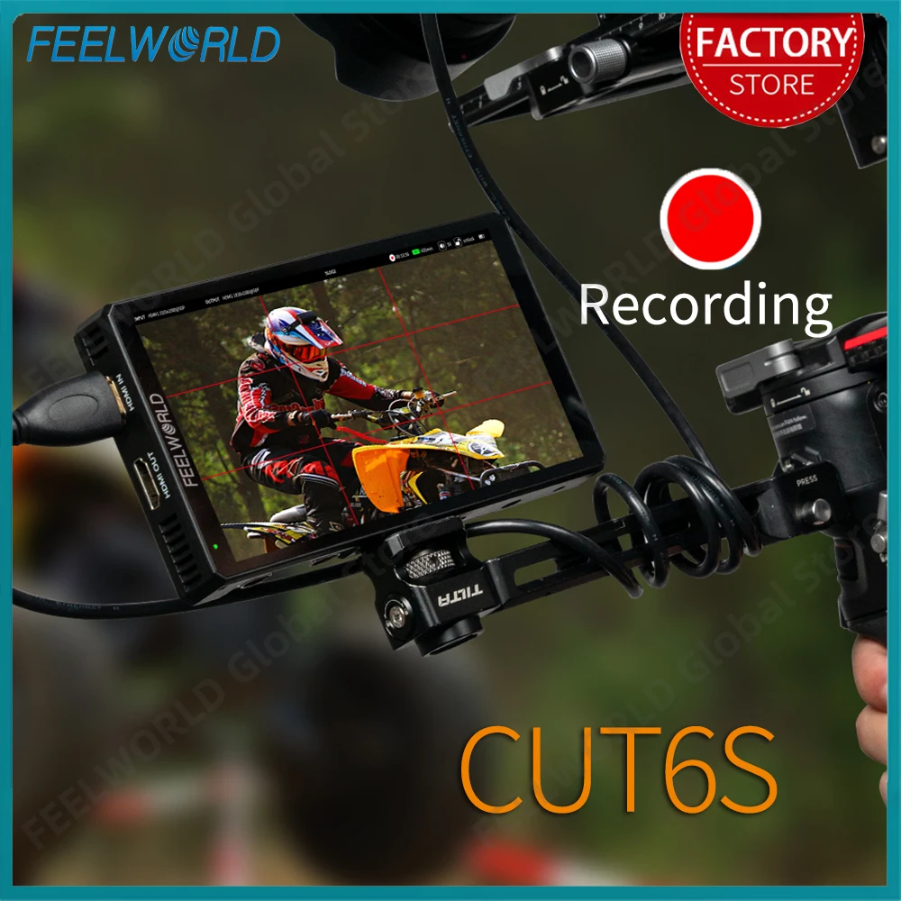 FEELWORLD CUT6S 6 Inch 4K HDMI SDI Touch Screen Recording Monitor Field Camera DSLR USB2.0 Recorder 1920x1080 Waveform HDR 3DLUT
FEELWORLD CUT6S 6 Inch 4K HDMI SDI Touch Screen Recording Monitor Field Camera DSLR USB2.0 Recorder 1920x1080 Waveform HDR 3DLUT
