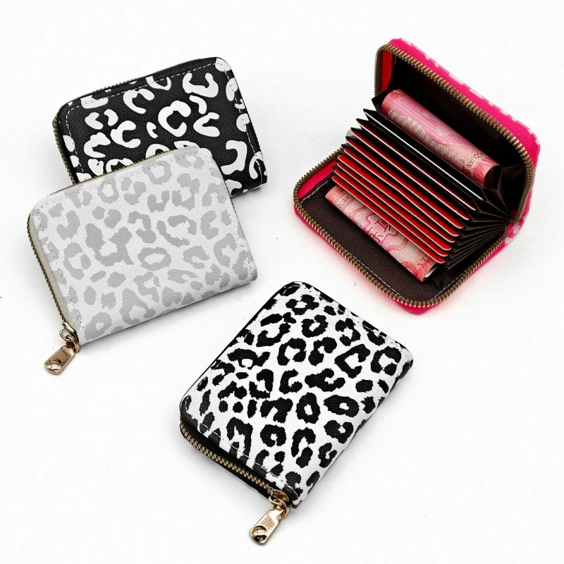 Large Capacity Bank Card Holder Fashion Leopard Print Cards Wallet for Women Credit Card Holder Zipper Coin Purse Id Card Holder
Large Capacity Bank Card Holder Fashion Leopard Print Cards Wallet for Women Credit Card Holder Zipper Coin Purse Id Card Holder