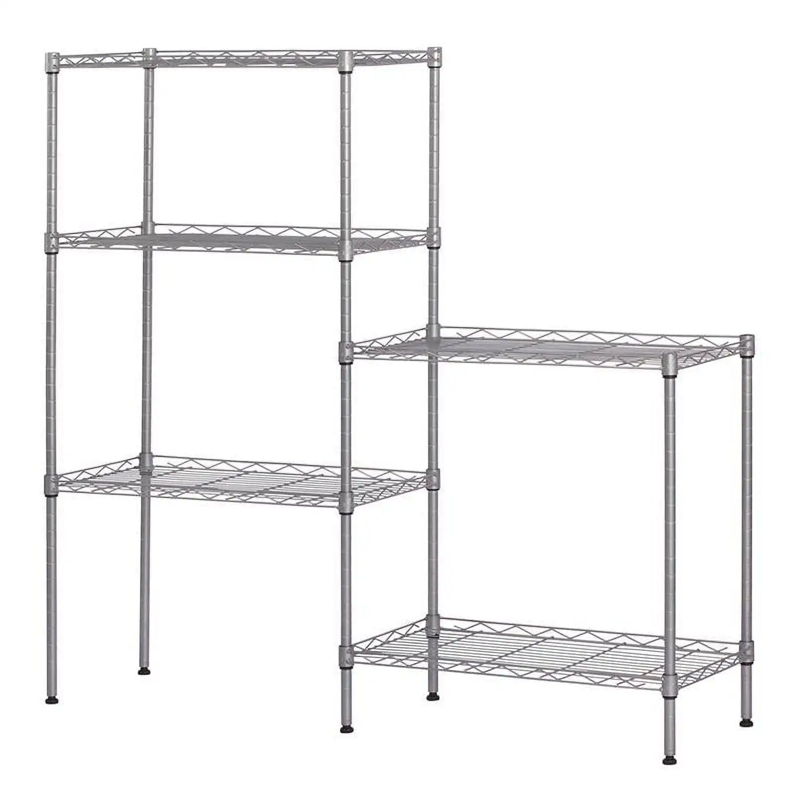 Прочные 5-уровневые проволочные стеллажи размером 60 x 22 x 12 дюймов, регулируемая полка для хранения, серебро
Прочные 5-уровневые проволочные стеллажи размером 60 x 22 x 12 дюймов, регулируемая полка для хранения, серебро