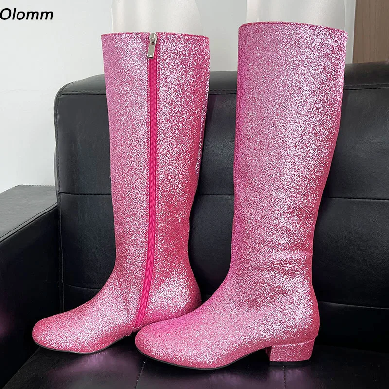 Olomm New Arrival Women Winter Knee Boots Unisex Flat With Heels Round Toe Fuchsia Cosplay Shoes Ladies Plus US Size 5-20
Olomm New Arrival Women Winter Knee Boots Unisex Flat With Heels Round Toe Fuchsia Cosplay Shoes Ladies Plus US Size 5-20