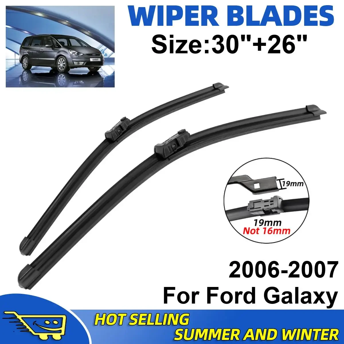 2PCS Wiper Blades Set Kit For Ford Galaxy 2006-2007 Front Windshield Brushes Windscreen Window Accessories
2PCS Wiper Blades Set Kit For Ford Galaxy 2006-2007 Front Windshield Brushes Windscreen Window Accessories
