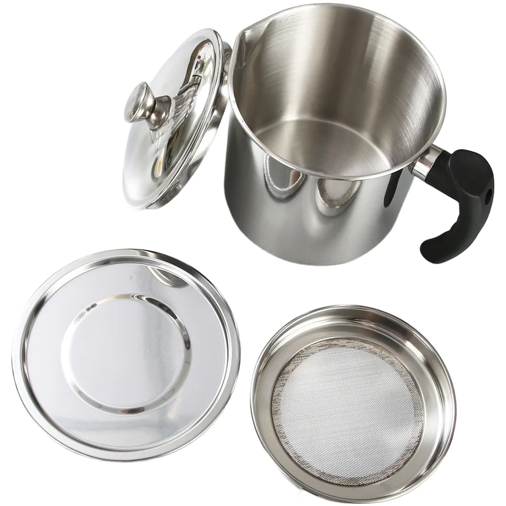 For Filtering Cooking Oil Oil Strainer Pot Easy To Clean Kitchen Strainer Oil Filter Fine 60-mesh Removes Food Residues
For Filtering Cooking Oil Oil Strainer Pot Easy To Clean Kitchen Strainer Oil Filter Fine 60-mesh Removes Food Residues