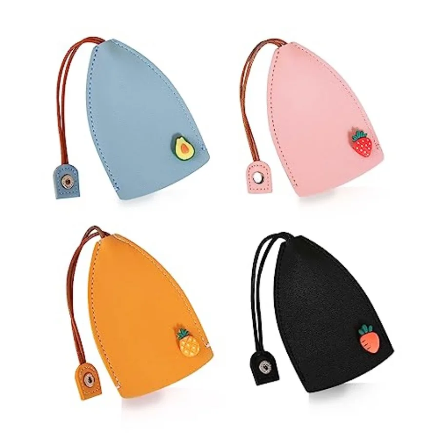 Cute 4PCS PU Leather Car Key Case, Pull Out Key Pouch
Cute 4PCS PU Leather Car Key Case, Pull Out Key Pouch