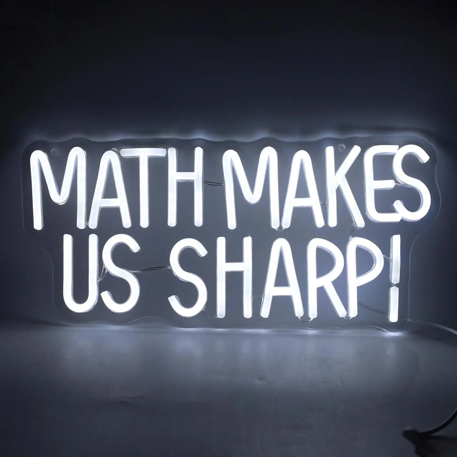 Math Makes Us Sharp Neon Sign USB Powered LED Light for Classroom Reading Corner Study Room Library Bedroom Decoration Gift
Math Makes Us Sharp Neon Sign USB Powered LED Light for Classroom Reading Corner Study Room Library Bedroom Decoration Gift