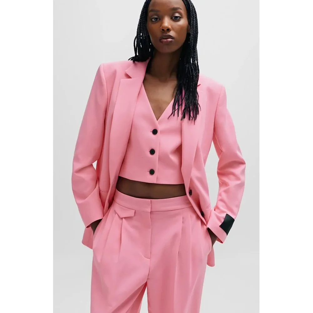 Formal Single Breasted Women Pants Set High-end Female Three Pieces(Jacket+Trousers+Vest)أطقم بناطيل
Formal Single Breasted Women Pants Set High-end Female Three Pieces(Jacket+Trousers+Vest)أطقم بناطيل