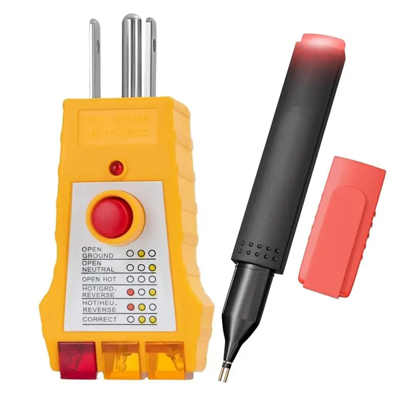 Desired-Grounding Pen & Outlet Tester Kit - Complete Set For Conductivity & Electrical Safety Checks US Plug