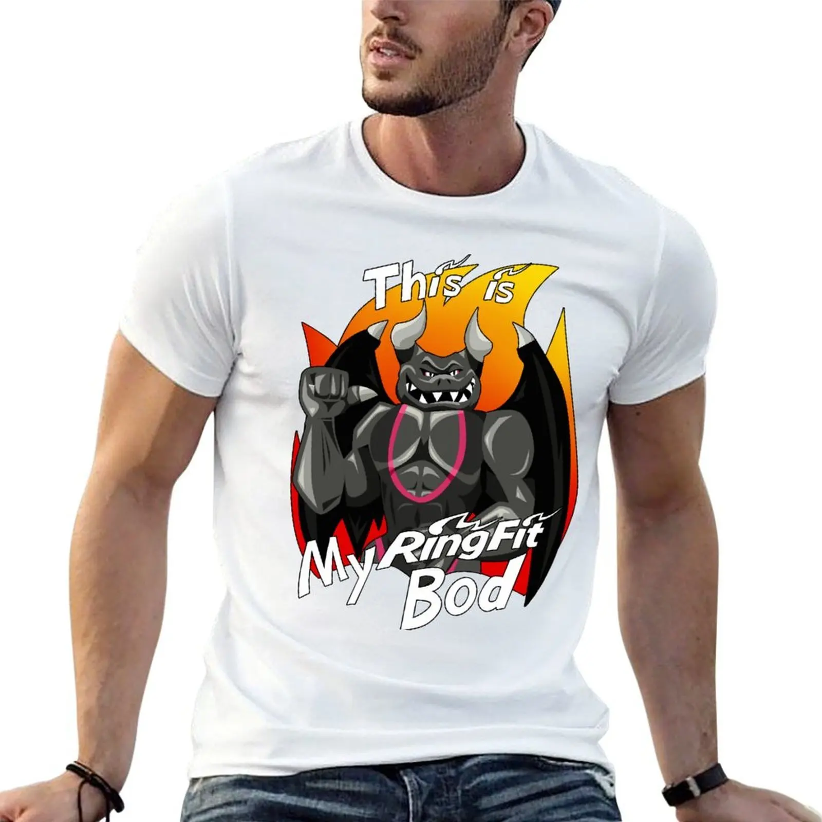 This my Ring Fit Bod T-Shirt men t shirt cotton 100% t shirts for man graphic tees funny t shirts dark humor T-Shirt
This my Ring Fit Bod T-Shirt men t shirt cotton 100% t shirts for man graphic tees funny t shirts dark humor T-Shirt