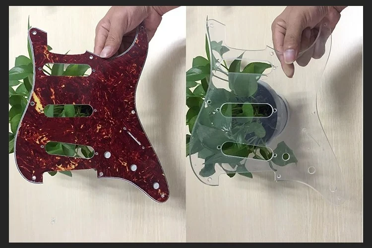 SSS 8 Screw Str/at Pickguard for American Standard ST Guitar Vintage Style Scratch Plate Clear / Tortoise Shell
SSS 8 Screw Str/at Pickguard for American Standard ST Guitar Vintage Style Scratch Plate Clear / Tortoise Shell